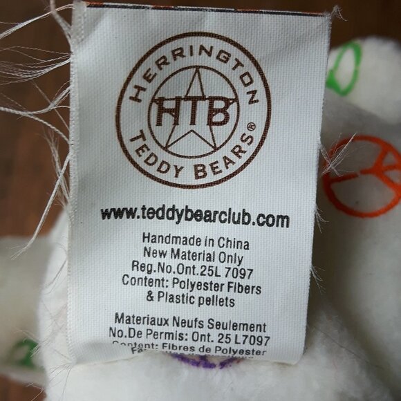 Rare Hard Rock Café Ottawa Herrington Bear Plush - Picture 4 of 4